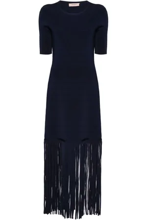 Twin-Set Fringe-detail dress