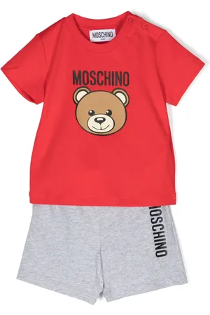 Moschino Teddy Bear-print cotton tracksuit set