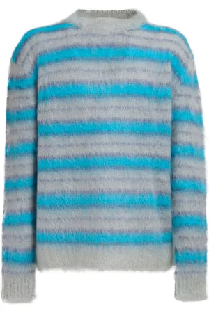 Marni Striped mohair-blend jumper