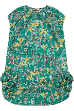Marni Ruffle-detailed cotton dress