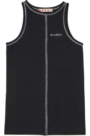 Marni Logo-print jersey tank top