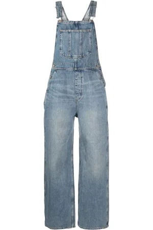 Reformation River Relaxed denim overalls