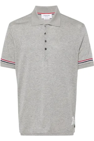 Thom Browne Knitted cotton polo shirt