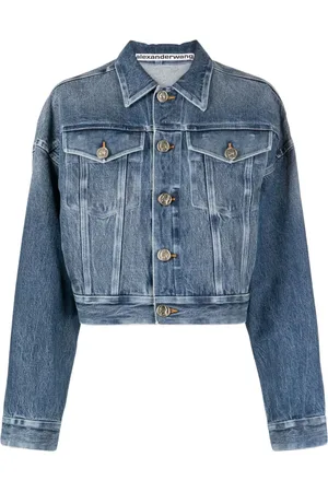 Alexander Wang Bonded-seam denim trucker jacket