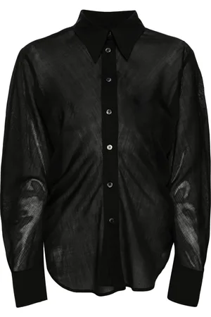 LVIR Semi-sheer wool blend shirt