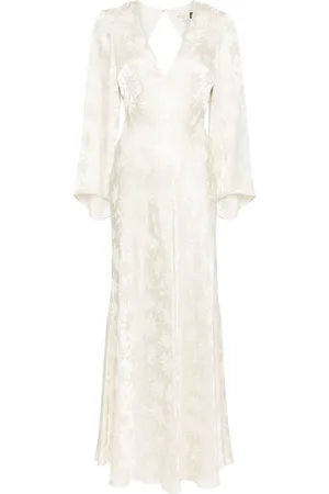 RIXO London Rosabella floral-jacquard silk gown