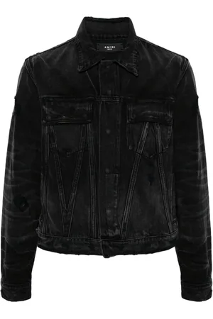 AMIRI Faded panelled denim jacket