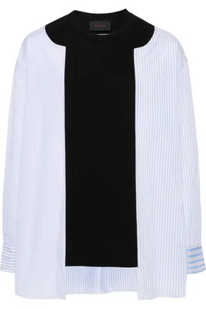 Simone Rocha Colour-block cotton shirt