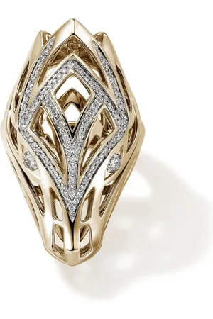 John Hardy 14kt yellow Naga Saddle ring