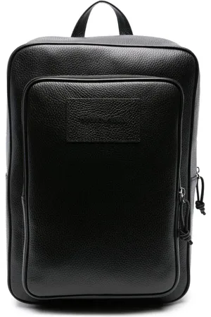 Emporio Armani Grained-leather backpack