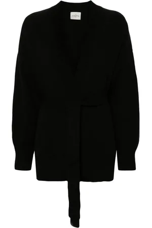 LE KASHA Belted organic-cashmere cardigan
