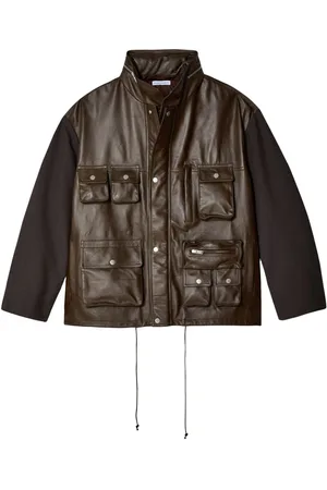 Niccolo Pasqualetti Carico panelled leather jacket