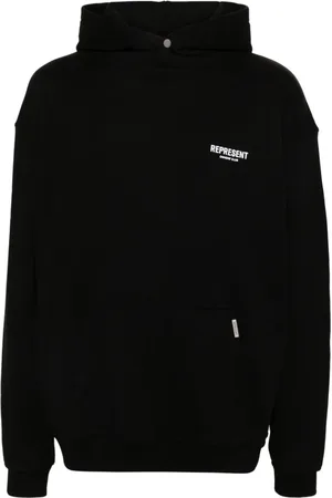 Represent Logo-print cotton hoodie