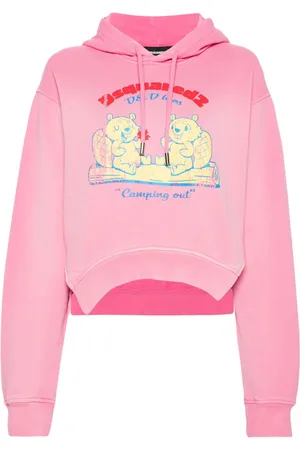 Dsquared2 Graphic-print cropped hoodie