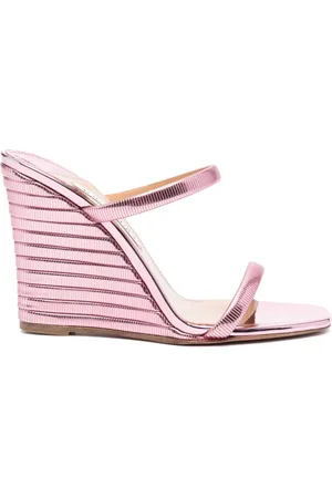 Aquazzura Riviera 105mm wedge sandals