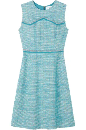 ST. JOHN A-line tweed minidress