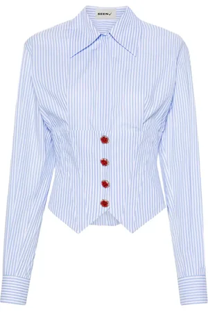 Seen Users Juliette boned cotton shirt