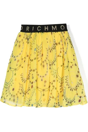 John Richmond Logo-waistband printed tutu
