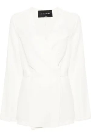 Fabiana Filippi No-lapels wrap blazer