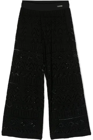 MONNALISA Cut-out straight-leg trousers