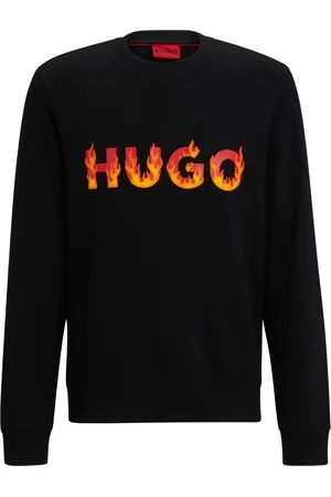 HUGO BOSS Flame logo-print sweatshirt