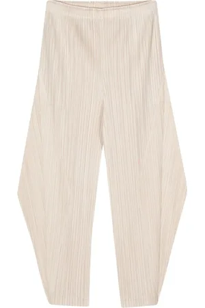 PLEATS PLEASE ISSEY MIYAKE Pleated cropped trousers