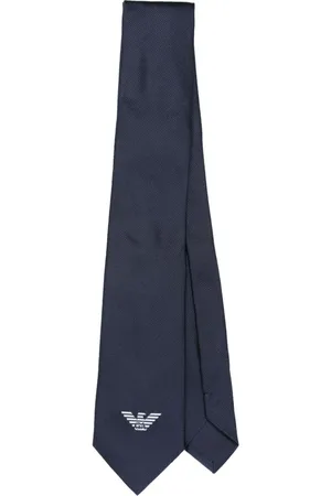 Emporio Armani Jacquard-logo silk tie