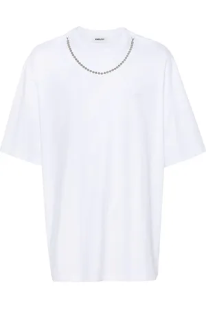 AMBUSH Chain-detail logo-embroidered T-shirt