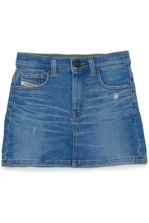 Diesel Gianna JJJ logo-patch denim skirt