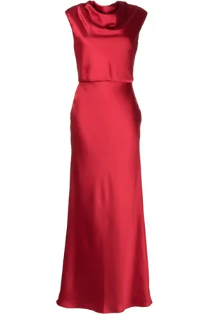 Amsale Cowl-neck sleeveless maxi dress
