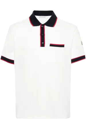 Moncler Appliqué-logo cotton polo shirt