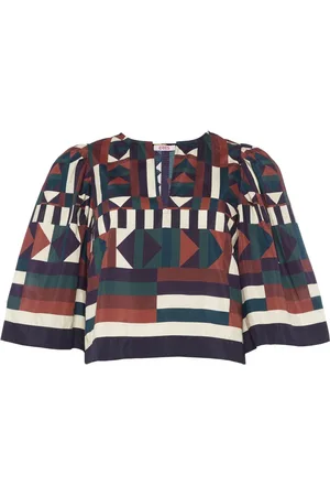 ERES Lunaire geometric-print blouse
