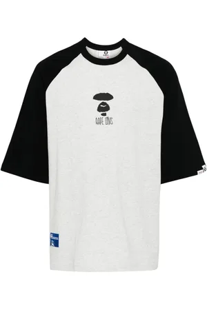 A Bathing Ape Slogan-print cotton T-shirt