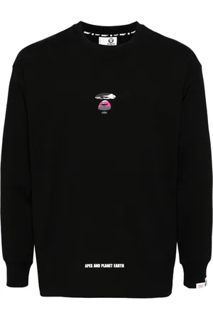 A Bathing Ape Logo-print cotton sweatshirt