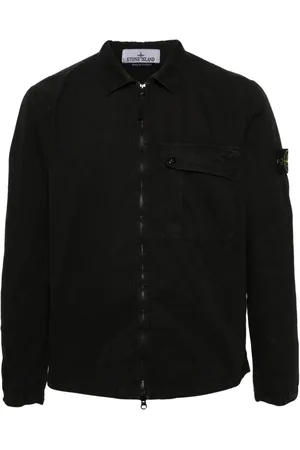 Stone Island Compass cotton shirt jacket