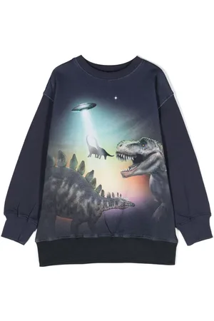 Molo Mattis Beam Up Dinos-print sweatshirt