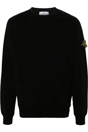 Stone Island Compass-badge cotton sweatshirt