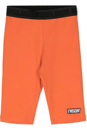 Msgm Logo-waistband cotton shorts