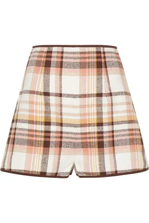 ZIMMERMANN Matchmaker Check Dance shorts