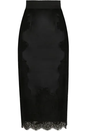 Dolce & Gabbana Satin midi skirt