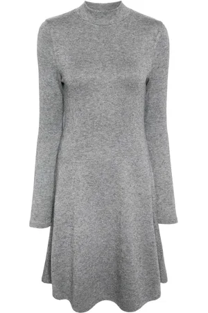Vince High-neck flared knit dress