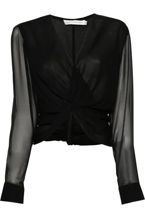 CHRISTOPHER ESBER Silk sheer blouse