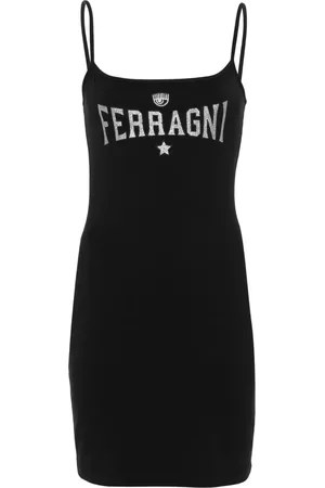 Chiara Ferragni Glitter-logo dress