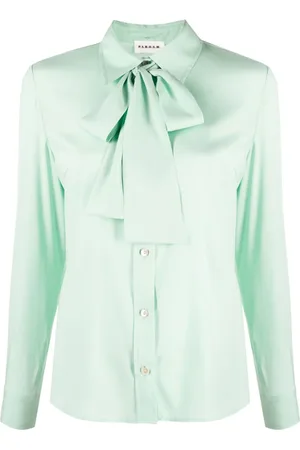 P.A.R.O.S.H. Pussy-bow collar silk shirt