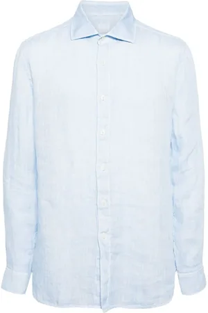 120% Lino Long-sleeved linen shirt