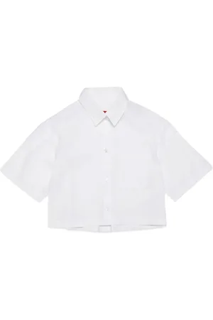 MAX&Co. Kids Logo-embroidered cotton shirt