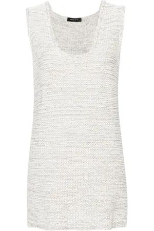 Fabiana Filippi Scoop-neck sleeveless jumper