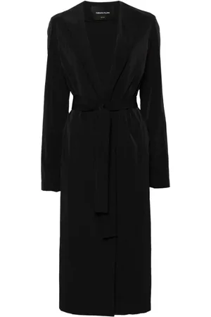 Fabiana Filippi Open-front crinkled parka coat