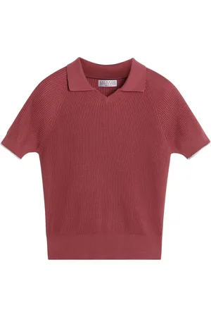 Brunello Cucinelli Ribbed polo jumper