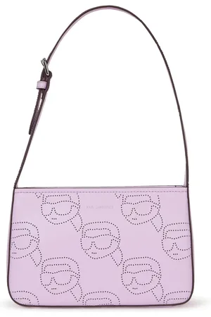 Karl Lagerfeld Ikon perforated leather shoulder bag
